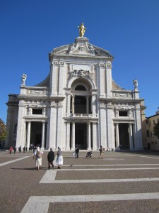 Basilica of Santa Maria degli Angeli -- the Basilica is build around the church St. Francis repaired and lived in