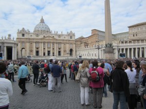 St. Peter's Square waiting for the Sunday Angelus of Pope Francis