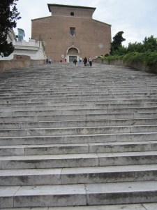Looking Up the Steps to Santa Maria Ara Coeli
