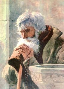 Old Man Praying by Falat Wikimedia Commons
